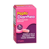 Pepto-Bismol, Pepto-Bismol Diarrhea Caplets, 12 Caplets