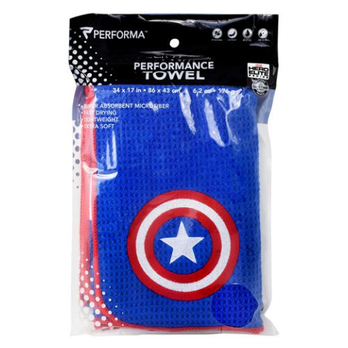 Performance Towel Captain America 1 Each By PerfectShaker
