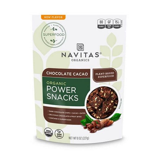 Organic Power Snack Chocolate Cacao 8 oz by Navitas Organics
