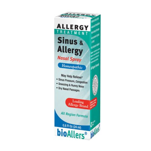 Natural Care, Bioallers Allergy/Sinus Nasal Spray, 0.8 Oz