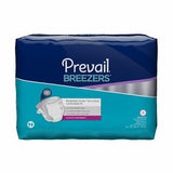 Unisex Adult Incontinence Brief Prevail  Breezers  Tab Closure Regular Disposable Heavy Absorbency Lavender Case of 80 by First Quality