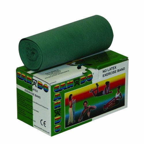 Exercise Resistance Band CanDo  Green 5 Inch X 6 Yard Medium Resistance Count of 1 By Fabrication Enterprises
