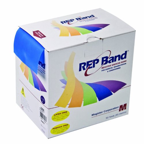 Exercise Resistance Band REP Band  Blueberry 4 Inch X 50 Yard Heavy Resistance Blueberry - Level 4 1 Each By Fabrication Enterprises