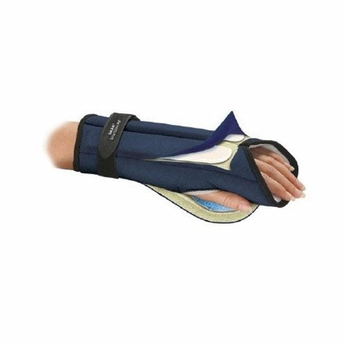 Brownmed, Night Wrist Splint IMAK RSI SmartGlove PM Cotton / Foam Left or Right Hand Black / Blue One Size Fits Most, 1 Count