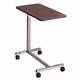 Overbed Table McKesson Non-Tilt Spring Assisted Lift 28-1/4 to 43-1/4 Inch Height Range Walnut Wood Grain 1 Each by McKesson