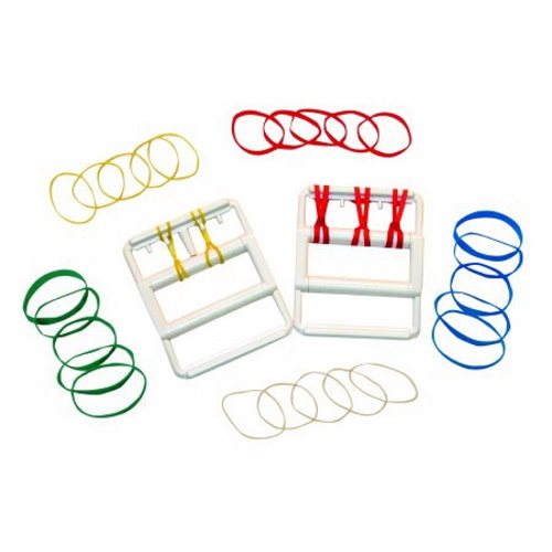 Rubber Band Hand Exerciser CanDo  Tan / Yellow / Red / Green / Blue 2X-Light to Heavy Resistance Count of 1 By Fabrication Enterprises