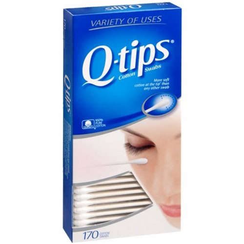 Swabstick Q-Tip  Cotton Tip Cotton Shaft 3 Inch NonSterile 170 per Pack Count of 1 By Unilever