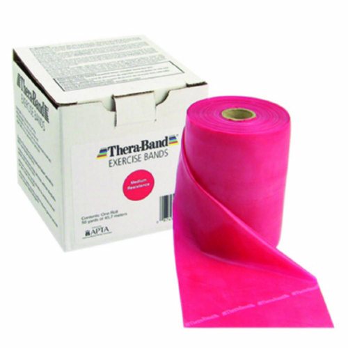 Exercise Resistance Band Thera-Band  Red 5 Inch X 4 Foot Medium Resistance 1 Roll By Thera-Band