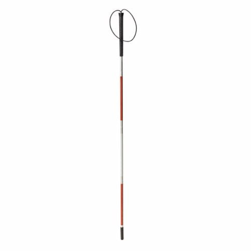 Drive Medical, Folding Cane For The Blind drive Aluminum 45-3/4 Inch Height White / Red, Count of 1