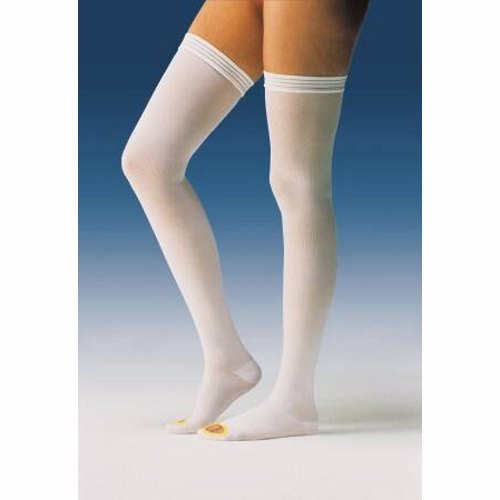 Anti-embolism Stockings JOBST  Anti-Em/GPT Thigh High Large / Short White Inspection Toe Count of 6 By Bsn-Jobst