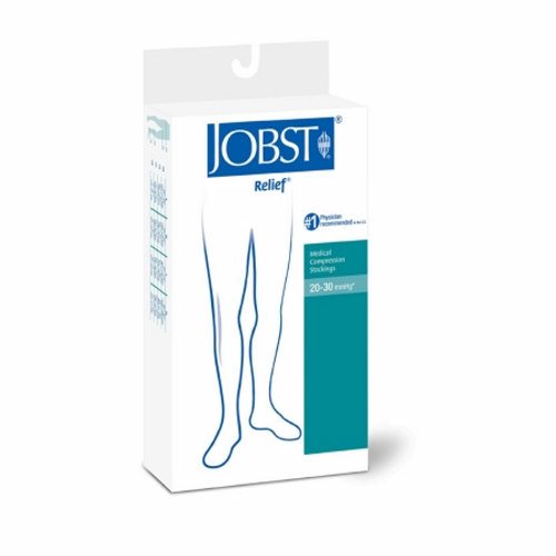 Compression Stockings JOBST  Relief  Thigh High Large Beige Open Toe Count of 1 By Jobst
