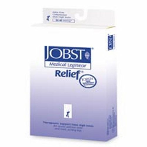 Compression Stockings JOBST  Relief  Knee High X-Large Beige Closed Toe Count of 1 By Jobst