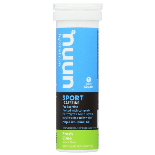 Sport Caff Fresh Lime Case of 8 X 10 TB By Nuun
