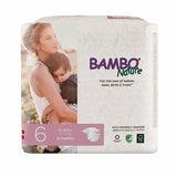 Unisex Baby Diaper Bambo  Nature Tab Closure Size 6 Disposable Heavy Absorbency White Case of 132 By Abena