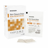 McKesson, Skin Closure Strip McKesson 1/4 X 1-1/2 Inch Nonwoven Material Flexible Strip Tan, Count of 50