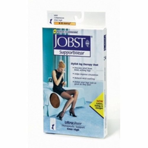Jobst Compression Stockings, Knee High, Large, Natural, 1 Pair