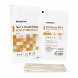 McKesson, Skin Closure Strip McKesson 1 X 5 Inch Nonwoven Material Flexible Strip Tan, Count of 25