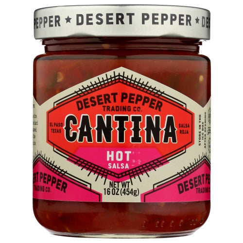 Salsa Cantina Hot Red Case of 6 X 16 Oz By Desert Pepper