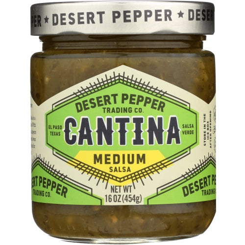 Salsa Cantina Med Green Case of 6 X 16 Oz By Desert Pepper