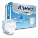 Attends, Unisex Adult Absorbent Underwear, Count of 4