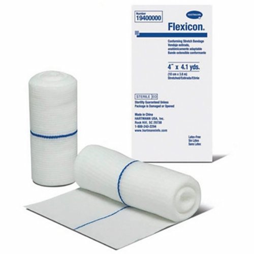 Conforming Bandage Flexicon  Polyester 1-Ply 4 Inch X 4-1/10 Yard Roll Shape Sterile Count of 96 By Hartmann Usa Inc