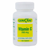 McKesson, Vitamin C Supplement Geri-Care Ascorbic Acid 250 mg Strength Tablet 100 per Bottle, Count of 1