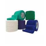 Cohesive Bandage CoFlex  2 Inch X 5 Yard Standard Compression Self-adherent Closure Teal / Blue / Wh Count of 1 By Andover Coated Products
