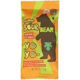Snack Yoyo Sour Mngo Aple Case of 6 X 3.5 Oz By Bear Yoyo