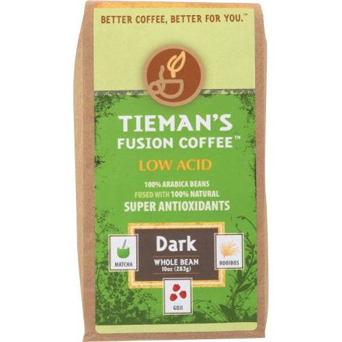 Coffee Dark Whole Bean Case of 6 X 10 Oz By Tiemans Fusion
