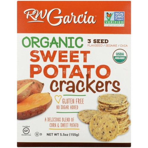 Cracker Sweet Potato Org Case of 6 X 5.5 Oz By Rw Garcia