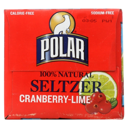 Seltzer Crnbry Lime 12Pk Case of 1 X 144 Oz By Polar Seltzer