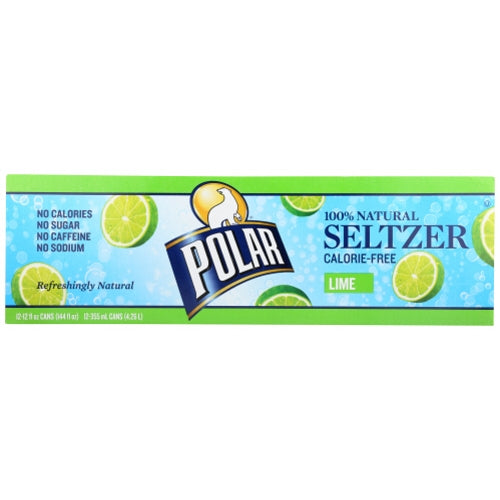 Seltzer Lime 12Pk Case of 1 X 144 Oz By Polar Seltzer