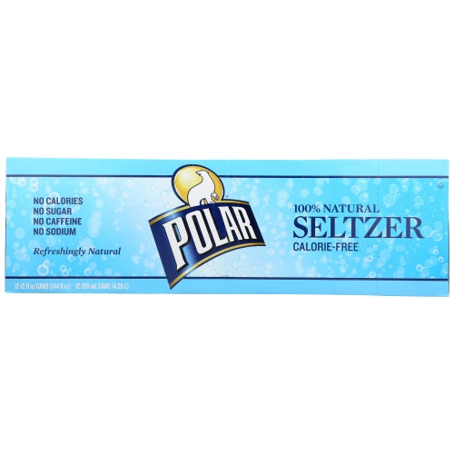 Seltzer Plain 12Pk Case of 1 X 144 Oz By Polar Seltzer