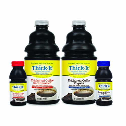 Thickened Beverage Thick-It  AquaCareH2O  64 oz. Container Bottle Coffee Flavor Ready to Use Nectar  Count of 4 By Thick-It