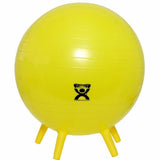 Inflatable Exercise Ball with Stability Feet Yellow 1 Each By Fabrication Enterprises