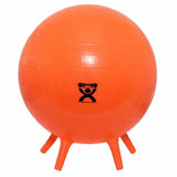 Inflatable Exercise Ball with Stability Feet Orange 1 Each By Fabrication Enterprises