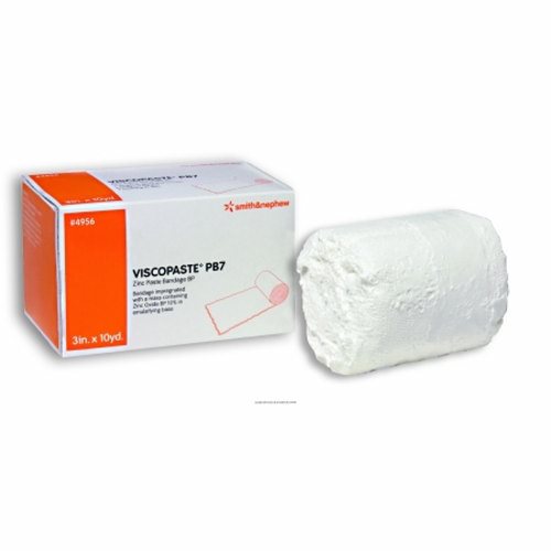 Impregnated Dressing Viscopaste  PB7 3 Inch X 10 Yard Open Weave Fabric Zinc Paste Count of 48 By Smith & Nephew