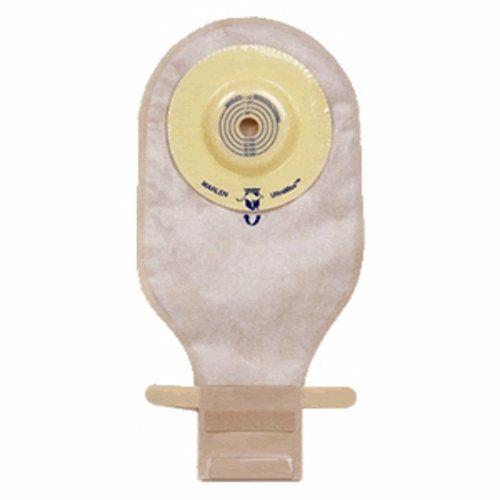 Ostomy Pouch UltraMax One-Piece System 9 Inch Length Drainable Shallow Convex, Trim to Fit Count of 5 By Marlen