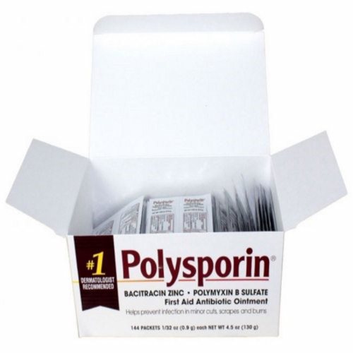 First Aid Antibiotic Polysporin  Ointment 144 per Box Individual Packet Count of 144 By Polysporin