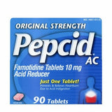 Pepcid, Antacid Pepcid  AC 10 mg Strength Tablet 90 per Bottle, Count of 1