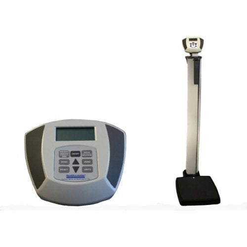 Platform Scale w Height Rod Health O Meter  Digital Display 600 lbs. AC Adapter / Battery Operated 1 Each By Health O Meter
