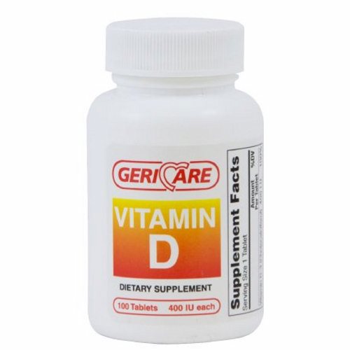 McKesson, Vitamin Supplement Geri-Care Vitamin D 400 IU Strength Tablet 100 per Bottle, Count of 1
