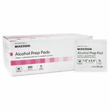 McKesson, Alcohol Prep Pad McKesson Isopropyl Alcohol, 70% Individual Packet Medium , 1.2 X 2 - 3/5 inch Steri, Count of 200