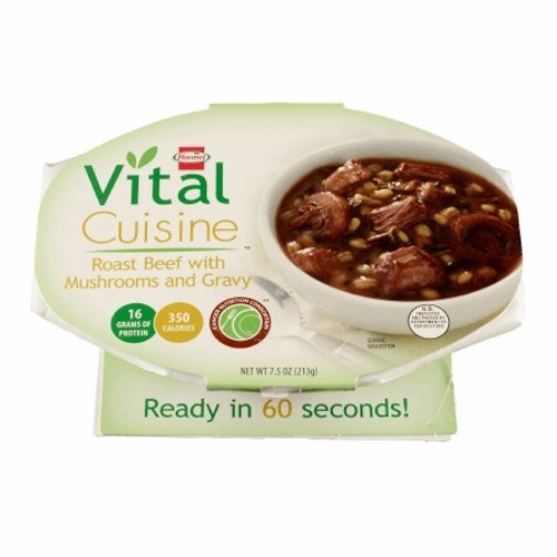 Oral Supplement Vital Cuisine Roast Beef with Mushrooms and Gravy Flavor 7.5 oz. Container Bowl Read Case of 7 By Hormel