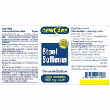 Stool Softener Geri-Care  Softgel 1,000 per Bottle 100 mg Strength Docusate Sodium Count of 1 By McKesson