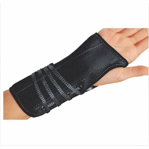 DJO, Wrist Splint Cinch-Lock Suede / Flannel Left Hand Black Large, Count of 1