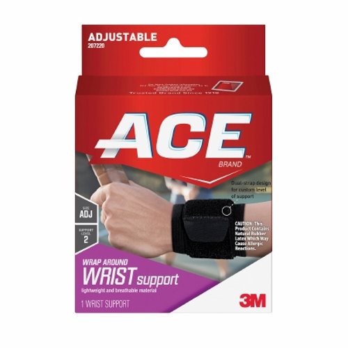 Wrist Support 3M Ace Low Profile Left or Right Hand Black / White One Size Fits Most Count of 1 By 3M