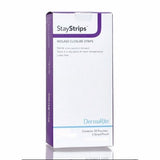 DermaRite, Skin Closure Strip StayStrips  1/4 X 3 Inch Nonwoven Material Flexible Strip White, Count of 50
