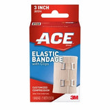 Elastic Bandage 3M ACE 3 Inch Width Standard Compression Clip Detached Closure Tan NonSterile Case of 72 By Ace