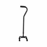 Carex, Small Base Quad Cane Carex  Aluminum 28 to 37 Inch Height Black, Count of 1
